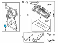 OEM 2008 Mercury Mariner Timing Cover Front Seal Diagram - CM5Z-6700-C