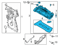 OEM 2020 Ford Explorer Valve Cover Diagram - KB3Z-6582-B