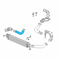 OEM 2022 Honda Accord Hose, Turbocharger Outlet Diagram - 17282-6B2-A01