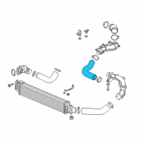 OEM Acura RDX HOSE, INTERCOOLER OUTLET (B) Diagram - 17293-6B2-A01