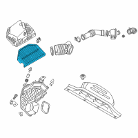 OEM 2016 Hyundai Genesis Coupe Air Cleaner Filter Diagram - 28113-2M300