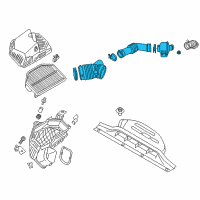 OEM Hyundai Genesis Coupe Hose Assembly-Air Intake Diagram - 28130-2M300