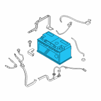 OEM 2013 BMW 535i xDrive Batteries Diagram - 61217639054