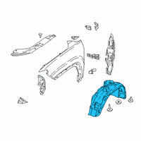 OEM Jeep Compass Reinforce-Splash Diagram - 68505034AA