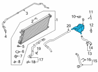 OEM Ford F-250 Super Duty Reservoir Diagram - LC3Z-8A080-D