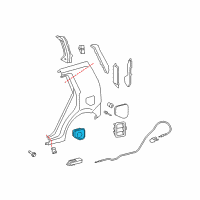 OEM 2013 Scion xB Fuel Pocket Diagram - 61725-12340