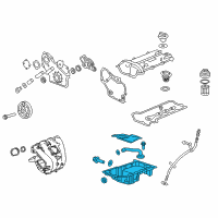 OEM 2003 Saturn Vue Oil Pan Diagram - 12601240