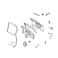 OEM 2003 Dodge Caravan Cylinder-LGATE-LIFTGATE Lock Diagram - 5019130AC