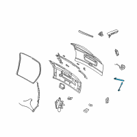 OEM 2001 Dodge Caravan Liftgate Prop Diagram - 4894554AE