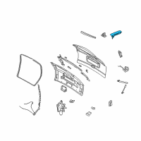 OEM 2006 Dodge Grand Caravan Handle-LIFTGATE Diagram - 5019202AA