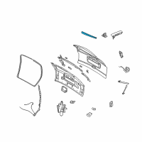 OEM 2000 Dodge Caravan WEATHERSTRIP-LIFTGATE Opening Diagram - 5054704AC