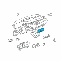 OEM Cadillac Escalade Dash Control Unit Diagram - 22866555