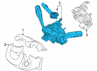 OEM Hyundai SWITCH ASSY-MULTIFUNCTION Diagram - 934B2-GI580-NNB