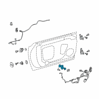 OEM 2014 Cadillac ELR Door Check Diagram - 22888617