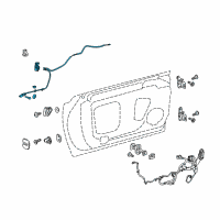 OEM 2014 Cadillac ELR Latch Diagram - 23437704