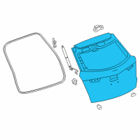 OEM Cadillac XT5 Lift Gate Diagram - 84735285