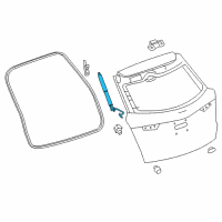 OEM 2017 Cadillac XT5 Lift Cylinder Diagram - 84283430