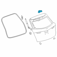 OEM 2018 Cadillac XT5 Hinge Diagram - 23350971