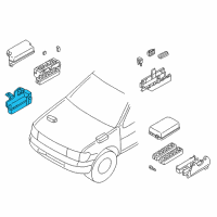 OEM 2001 Nissan Pathfinder Cover-FUSIBLE Link Holder Diagram - 24382-4W000