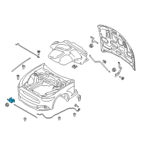 OEM 2019 Ford Mustang Latch Diagram - FR3Z-16700-B