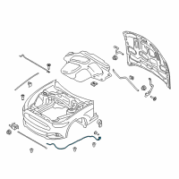 OEM 2015 Ford Mustang Release Cable Diagram - FR3Z-16916-B