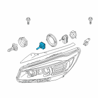 OEM 2016 Kia Sedona Bulb-Head Light(Hid) Diagram - 1864735010