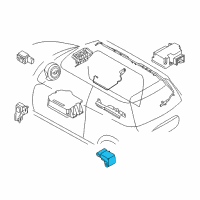 OEM 2015 BMW 640i Gran Coupe Sensor, B-Pillar Diagram - 65-77-9-224-177