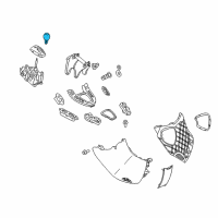 OEM 2007 Saturn Vue Handle Asm, Automatic Transmission Control Lever Diagram - 15279252