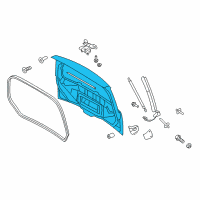 OEM 2014 Ford Flex Lift Gate Diagram - BA8Z-7440010-C