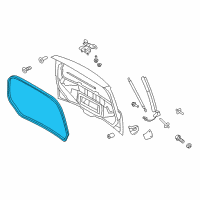 OEM 2019 Ford Flex Weatherstrip Diagram - 8A8Z-74404A06-A