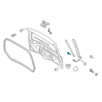 OEM 2014 Lincoln MKT Lift Cylinder Stud Diagram - -W713408-S439