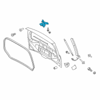 OEM Ford Flex Hinge Diagram - 8A8Z-7442900-A