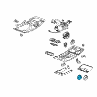 OEM 2016 Cadillac SRX Switch Asm-Sun Roof *Jet Black Diagram - 25919341