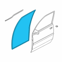 OEM 2004 Chevrolet Tracker Weatherstrip, Front Door Opening, RH (On Esn) Diagram - 30028273