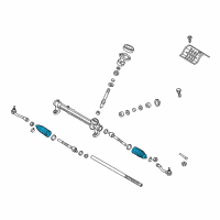 OEM Kia Sportage Bellows-Steering Gear Box Diagram - 56528D3000