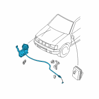 OEM 2000 Nissan Xterra Actuator Assy-Ascd Diagram - 18910-4S100