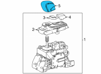 OEM 2022 Lexus NX350h KNOB SUB-ASSY, SHIFT Diagram - 33504-78010-C0