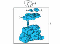OEM 2022 Lexus NX350h FLOOR SHIFT ASSY, TR Diagram - 33550-78050