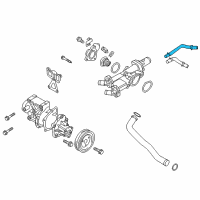 OEM 2016 Kia Optima Hose Assembly-Water From Diagram - 254692GGA0