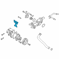 OEM 2016 Hyundai Santa Fe Sport Gasket-Water Pump Diagram - 25130-25002