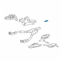 OEM 2000 BMW 750iL Interior Rear Silencer Bracket Diagram - 41-12-8-170-433