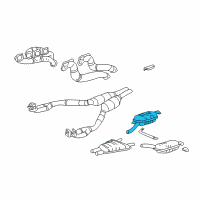 OEM 1997 BMW 740i Rear Muffler Right Diagram - 18-10-1-745-672