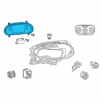 OEM 2013 Dodge Dart Cluster-Instrument Panel Diagram - 68088507AL