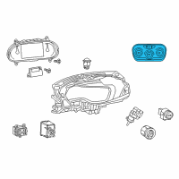 OEM Dodge Dart Center Stack Lower Diagram - 1TQ77DX9AJ