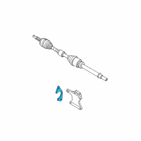 OEM 2008 Nissan Rogue Retainer-Bearing, Front Drive Shaft Diagram - 39776-JD000