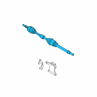 OEM 2009 Nissan Rogue Shaft Assy-Front Drive, LH Diagram - 39101-JG04C