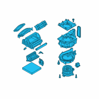 OEM Infiniti Blower Assy-Front Diagram - 27200-1MA1A