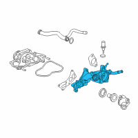 OEM 2013 Honda Crosstour Passage Complete, Water Diagram - 19410-5G0-A01