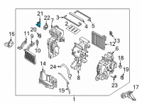 OEM 2022 Kia Sorento Actuator Motor-Mode Diagram - 97154P4200
