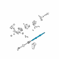 OEM 2001 Toyota Sienna Shaft Assy, Steering Main Diagram - 45210-08020